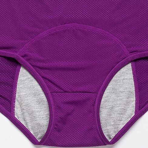 Womens Leakproof Breathable Comfortable Cotton Panties Oversized Moisture Wicking Compression High Waist Underwear in Saudi Arabia