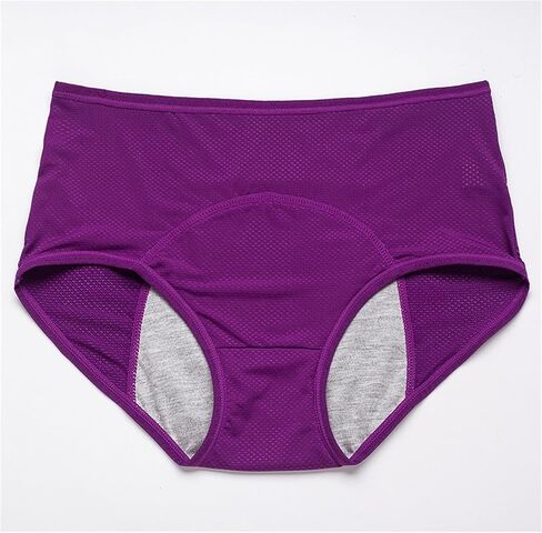 Womens Leakproof Breathable Comfortable Cotton Panties Oversized Moisture Wicking Compression High Waist Underwear in Saudi Arabia