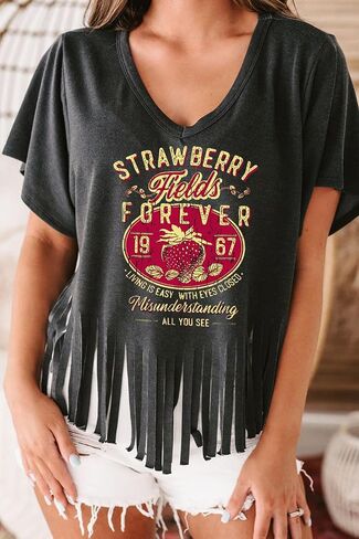 Nashville Tshirt for Women Country Concert Fringe Tops Country Music Shirts Short Sleeve Cowgirl Graphic Tees in Kuwait