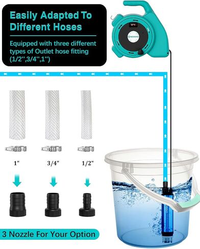 مضخة نقل محمولة متوافقة مع بطارية Milwaukee 18V ، 635GPH ، مضخة مياه تعمل بالبطارية 120 واط ، مضخة مياه غاطسة للحديقة ، التخييم ، حمام السباحة ، خزان السمك (بدون بطارية) in Kuwait