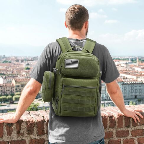 G4Free Backpack Fits 15" Laptop, 25L Tactical Work Back Pack Travel Bag for Men in Kuwait
