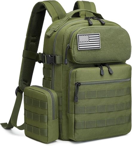 G4Free Backpack Fits 15" Laptop, 25L Tactical Work Back Pack Travel Bag for Men in Kuwait