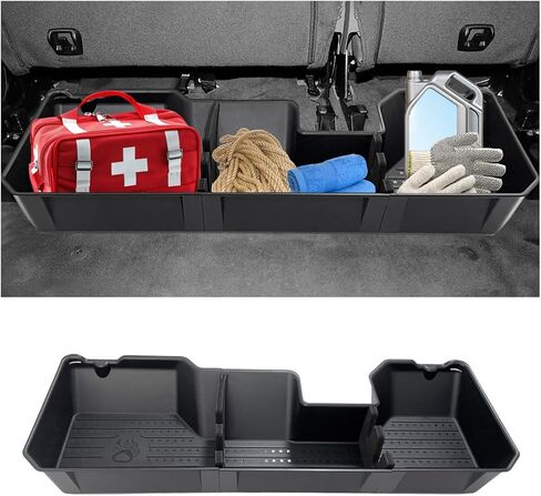 MAXDOM Under Seat Storage Fit for (2007-2018) Chevy Silverado 1500/GMC Sierra 1500 (2007-2019) 2500HD 3500HD Crew Cab Rear Underseat Organizer Box in Kuwait