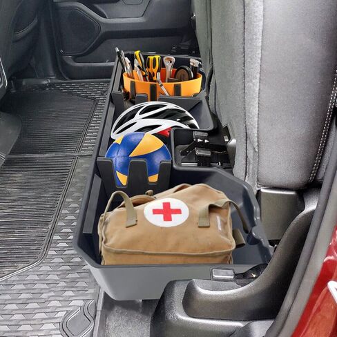 MAXDOM Under Seat Storage Fit for (2007-2018) Chevy Silverado 1500/GMC Sierra 1500 (2007-2019) 2500HD 3500HD Crew Cab Rear Underseat Organizer Box in Kuwait