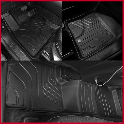 Naibeve Floor Mats for 2019-2023 2024 Honda Passport - All Weather Custom Fit Honda Passport Floor Mats Cargo Mat Liners Front & Rear Row Waterproof Interior Accessories in Saudi Arabia