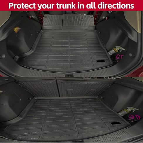 Naibeve Floor Mats for 2019-2023 2024 Honda Passport - All Weather Custom Fit Honda Passport Floor Mats Cargo Mat Liners Front & Rear Row Waterproof Interior Accessories in Saudi Arabia