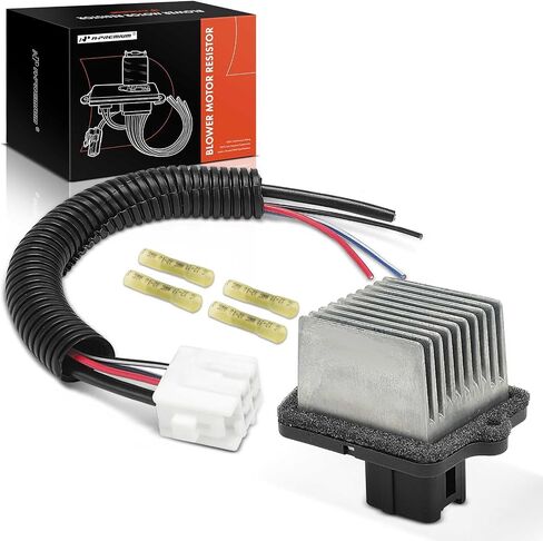 A-Premium HVAC Blower Motor Resistor with Wire Harness Kit Compatible with Mitsubishi Vehicles - Outlander 2007-2013, Outlander Sport 2011-2013, Lancer 2008-2017, RVR 2011-2013 - Replace# 7802A006 in Saudi Arabia
