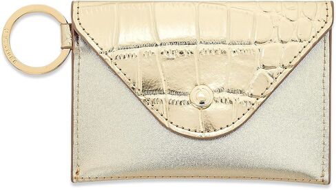Weychain Wallet-Case Gold Leather Envelope Case Case Chic ، Secompact & Hands-Free منظمة in Kuwait