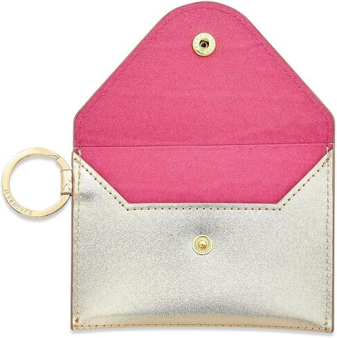Weychain Wallet-Case Gold Leather Envelope Case Case Chic ، Secompact & Hands-Free منظمة in Kuwait