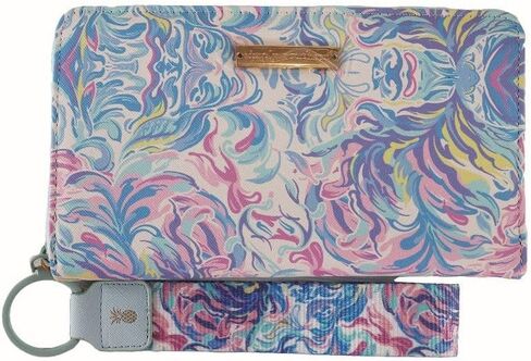 ببساطة محفظة طباعة المصمم الجنوبي مع مطابقة مفتاح FOB (Pink Paisley) in Kuwait