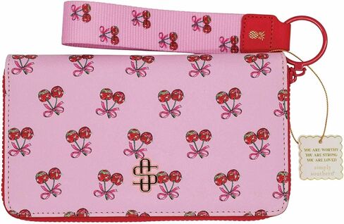 ببساطة محفظة طباعة المصمم الجنوبي مع مطابقة مفتاح FOB (Pink Paisley) in Kuwait