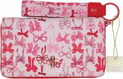 ببساطة محفظة طباعة المصمم الجنوبي مع مطابقة مفتاح FOB (Pink Paisley) in Kuwait