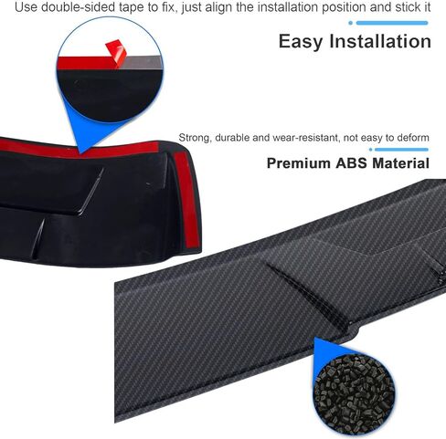 Roof Spoiler Compatible with Toyota Camry 2024 2023 2022 2021 2020 2019 2018 Rear Roof Spoiler Tail Wing(Glossy Black) in Kuwait