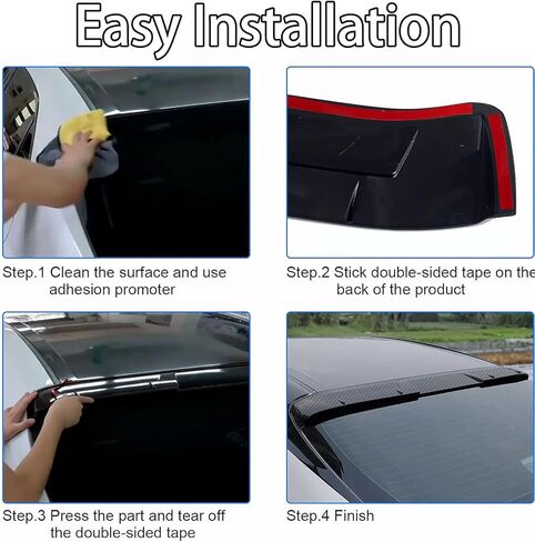 Roof Spoiler Compatible with Toyota Camry 2024 2023 2022 2021 2020 2019 2018 Rear Roof Spoiler Tail Wing(Glossy Black) in Kuwait