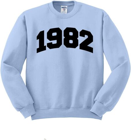Teesandtankyou 1982 College Style Sweatshirt للجنسين in Saudi Arabia