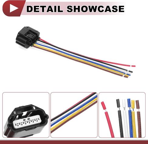 1 Pcs Wiring Harness for Hyundai EQUUS Ultimate 5.0L 2014-2016 Sensor Harness Adapters No.7283-8850-30 6 Pin 18gauge in Saudi Arabia