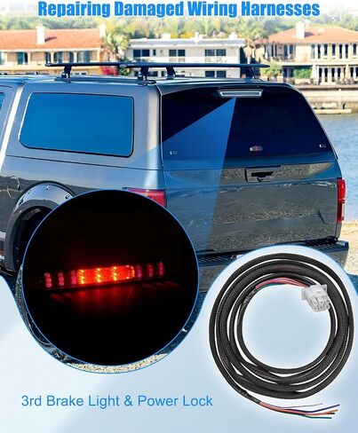 6 دبوس الأسلاك تسخير ملائمة للير شاحنة العربة مع العلامة FUSE BOX 6-WARE ADAPTER CONNECTOR KITTER TOOL LIGHT 3RD BRAKE LIGHT/DOME INTRIOR in Saudi Arabia