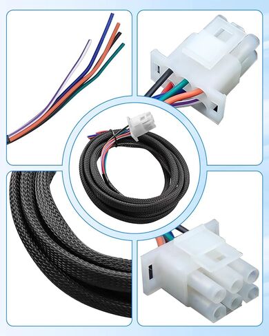 6 دبوس الأسلاك تسخير ملائمة للير شاحنة العربة مع العلامة FUSE BOX 6-WARE ADAPTER CONNECTOR KITTER TOOL LIGHT 3RD BRAKE LIGHT/DOME INTRIOR in Saudi Arabia