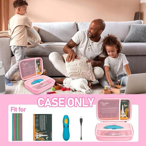 Case Compatible with 3Doodler Start+ Essentials(2024) for 3D Pen Set for Boys & Girls, Art Activity Set Storage Organizer for Educational STEM Toy Hold Filament Refill DoodlePad and Cable(Case Only) in Kuwait