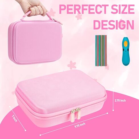 Case Compatible with 3Doodler Start+ Essentials(2024) for 3D Pen Set for Boys & Girls, Art Activity Set Storage Organizer for Educational STEM Toy Hold Filament Refill DoodlePad and Cable(Case Only) in Kuwait