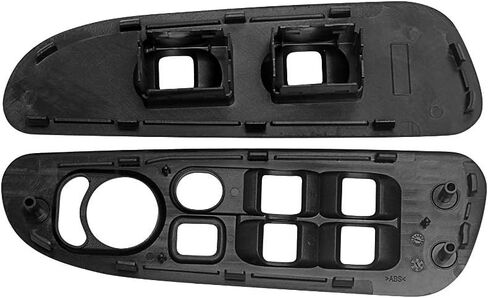 BASIKER Driver and Passenger Black Door Window Switch Panel Bezel for 2002 to 2010 Dodge Ram 1500 2500 3500 Front Right and Left Window Button Border Trim in Saudi Arabia