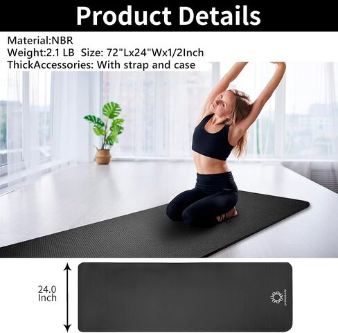 بساط اليوغا بريماسول مقاس 10 مم، لون أخضر الغابة in Kuwait