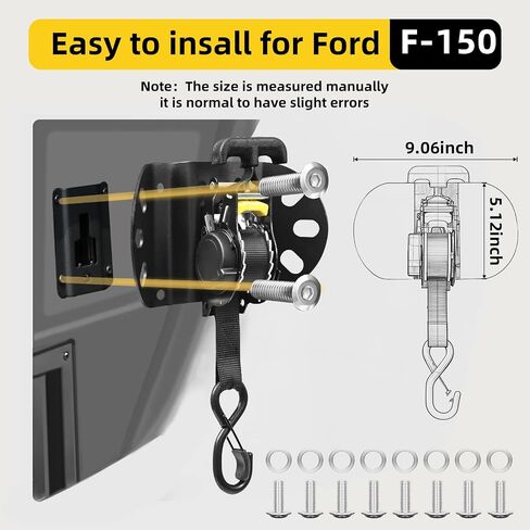 أشرطة السقاطة القابلة للسحب متوافقة مع 2015-2025 Ford F150 ، 2pcs Truck Bed Side Down Down ، Super Duty Ford F150 Accessories in Saudi Arabia