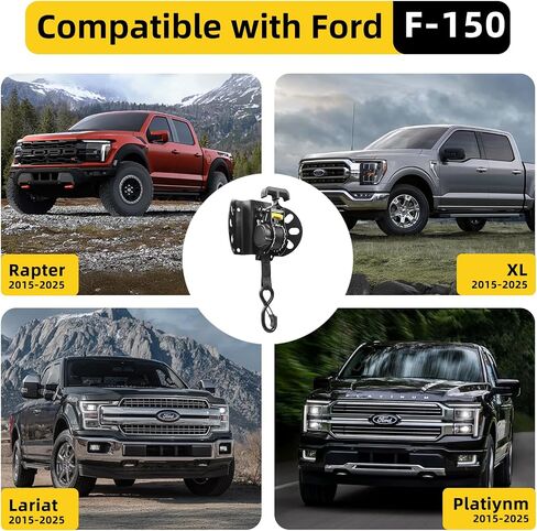 أشرطة السقاطة القابلة للسحب متوافقة مع 2015-2025 Ford F150 ، 2pcs Truck Bed Side Down Down ، Super Duty Ford F150 Accessories in Saudi Arabia