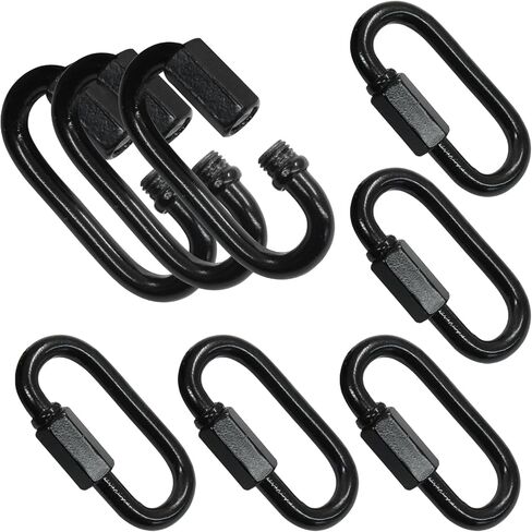 D موصل سلسلة الارتباط السريع ، M3.5 Black Huchice Link Quick Link Metal Carabiner Screw for Whiselier Lights and Outdoor Fack ، Pack of 4 in Kuwait