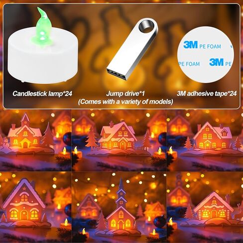 مجموعة مصباح LED ثلاثية الأبعاد 001 - متوافقة مع نماذج مختبر Bambu ، ضوء 3000K White ، USB يعمل بالتجميع السهل ، MakerWorld Maker's Supply's in Kuwait