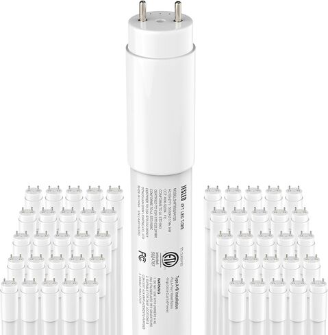 Jesled 4 Pack T8 LED Tube Lights 4ft ، استبدال الفلورسنت ، 48 بوصة ، 14W ، 2450LM ، ضوء النهار 5000K ، طاقة نهاية واحدة أو مزدوجة ، اكتب A+B ، التوصيل والتشغيل أو الصابورة الالتفافية ، Frosted in Kuwait
