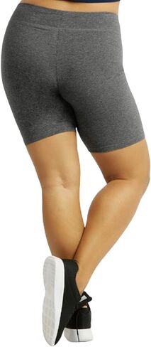 I & S Mid'st Cotton Cotton Activewear Exercy Pikout Riker Yoga Shorts Leggings بالإضافة إلى الحجم in Saudi Arabia