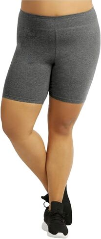 I & S Mid'st Cotton Cotton Activewear Exercy Pikout Riker Yoga Shorts Leggings بالإضافة إلى الحجم in Saudi Arabia