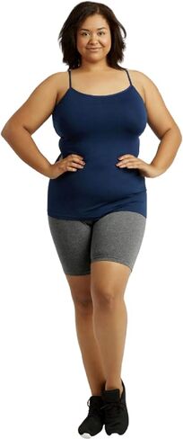 I & S Mid'st Cotton Cotton Activewear Exercy Pikout Riker Yoga Shorts Leggings بالإضافة إلى الحجم in Saudi Arabia