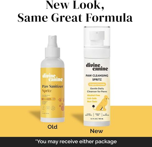 Dog Paw Cleaner - 5.1 Fl Oz of Alcohol Free Rosewater Scented Paw Sanitizer Spritz - Made with Rosewater, Aloe, Copaiba Oil, and Lemongrass Oil to Nourish and Clean Paws - Made in The USA in Kuwait