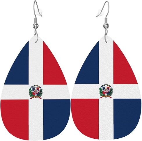 Leather Earrings Dangle Earrings Lightweight Teardrop Earrings for Women in Saudi Arabia