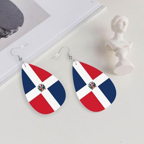 Leather Earrings Dangle Earrings Lightweight Teardrop Earrings for Women in Saudi Arabia