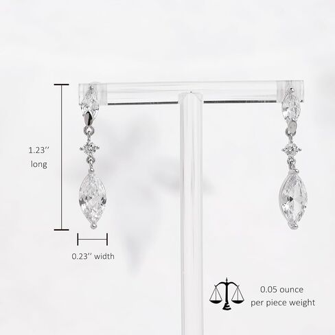 Sonateomber Gold Rhinestone Drop Dangle Earrings for Women, Elegant Marquise Leaf Crystal Bridal Earings Prom Wedding Fashion Jewelry Gift in Saudi Arabia