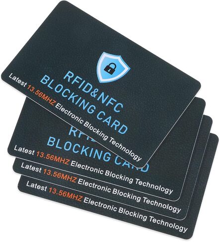 BEWUDY 4 Pack RFID CARTING CARDING ، مضاد للسرقة مانع بدون ملامسة. in Saudi Arabia