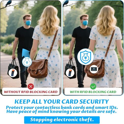 BEWUDY 4 Pack RFID CARTING CARDING ، مضاد للسرقة مانع بدون ملامسة. in Saudi Arabia