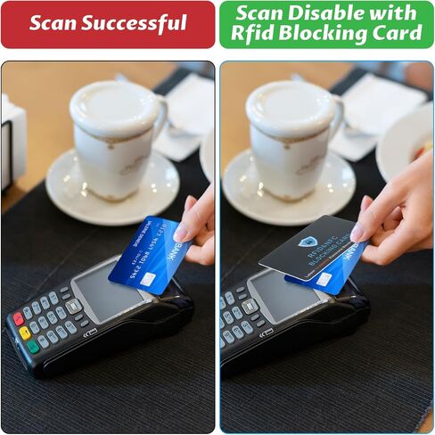 BEWUDY 4 Pack RFID CARTING CARDING ، مضاد للسرقة مانع بدون ملامسة. in Saudi Arabia