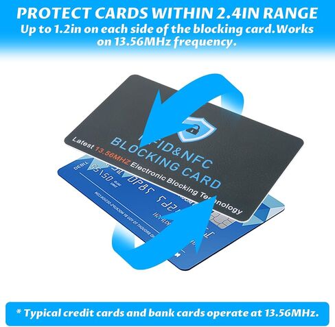 BEWUDY 4 Pack RFID CARTING CARDING ، مضاد للسرقة مانع بدون ملامسة. in Saudi Arabia