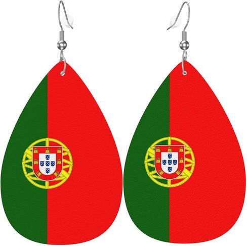 Leather Earrings Dangle Earrings Lightweight Teardrop Earrings for Women in Saudi Arabia