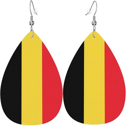 Leather Earrings Dangle Earrings Lightweight Teardrop Earrings for Women in Kuwait