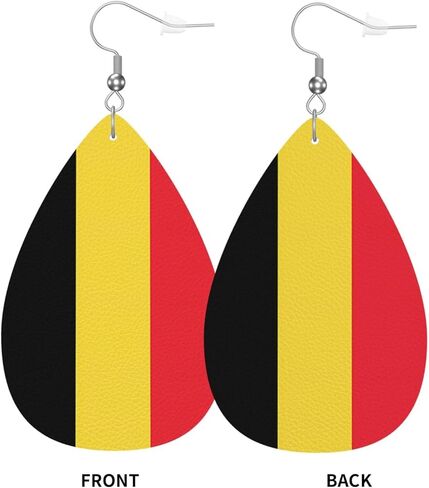 Leather Earrings Dangle Earrings Lightweight Teardrop Earrings for Women in Kuwait