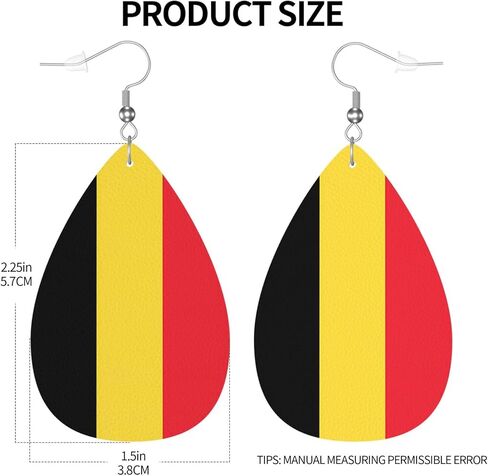 Leather Earrings Dangle Earrings Lightweight Teardrop Earrings for Women in Kuwait
