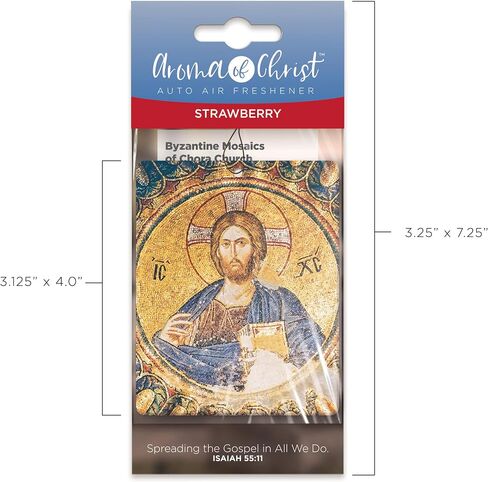 Aroma of Christ, 3 Pack Assorted Catholic, Religious Icons, Hanging Car Air Fresheners, 3 Scents with Holy Icon Arts, Inspirational Auto Mirror Accessories, Fun Odor Eliminators for Car, Home, Closet in Saudi Arabia