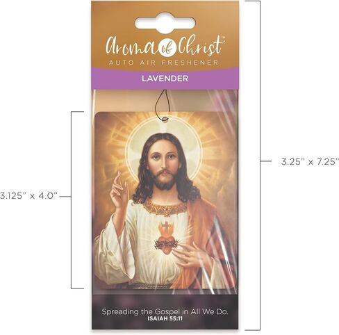 Aroma of Christ, 3 Pack Assorted Catholic, Religious Icons, Hanging Car Air Fresheners, 3 Scents with Holy Icon Arts, Inspirational Auto Mirror Accessories, Fun Odor Eliminators for Car, Home, Closet in Saudi Arabia