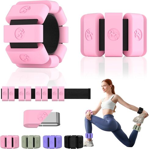 أوزان معصم الكاحل للنساء ، زوج واحد (2.2 رطل) يدويًا وساقًا غير مرجح لتدريب القوة ، والمشي ، والجري ، واليوغا ، والبلاز ، والركض الأزرق كرمة 7 in Kuwait