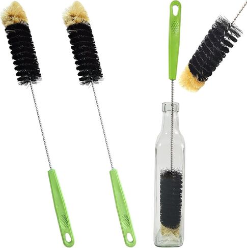 2 Pack 16" Bottle Brush, Dokpod Long Handle Cleaning Brushes for Long Narrow Neck Bottle Cleaning Water Beer Wine Sports Bottle Thermos Flask Bottles Cleaning Hummingbird Feeder Vase Cleaning Brushes in Saudi Arabia